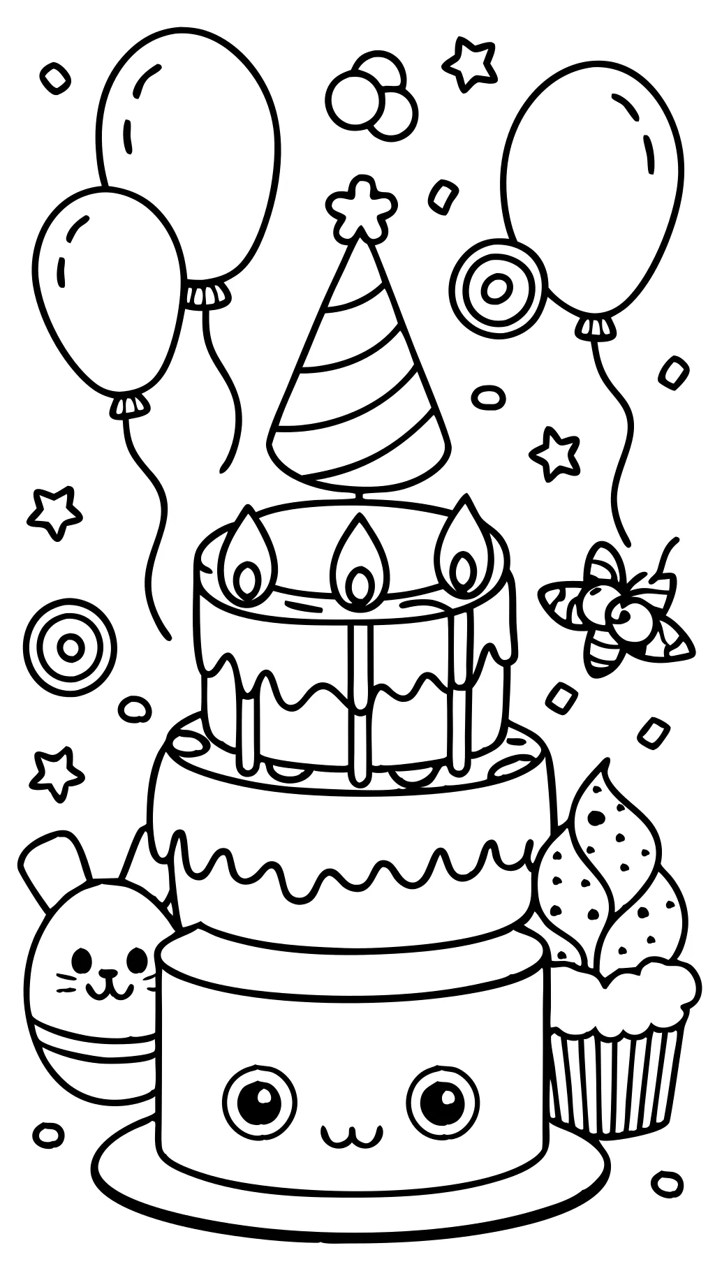 coloriage joyeux anniversaire gratuit